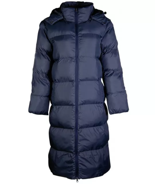 Manteau moelleux Preston extra-long pour femme avec capuche détachable HKM Sport