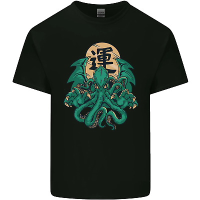 Cthulhu Monster Kraken Mens Cotton T-Shirt Tee Top