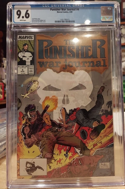 Punisher War Journal #4 CGC 9.6 1989  Marvel Comic Jim Lee Cover