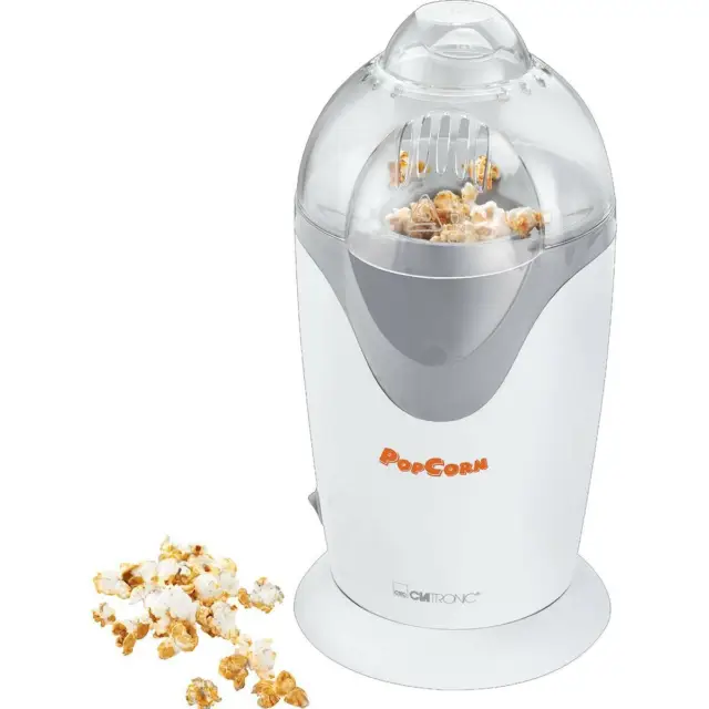 Popcorn-Maschine  für Zuhause, Heißluft fettfrei, Popcorn in 2 Minuten 1200W Cla