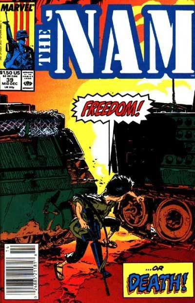 The 'Nam #39 - Dec 1989 Marvel Comics, Newsstand Fn/Vf 7.0 Sharp!