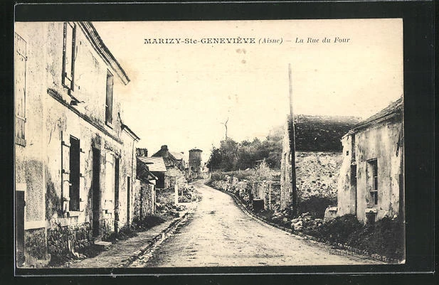 CPA Marizy-Ste-Genevieve, La Rue du Four, Street View 1923