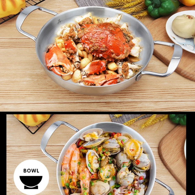 Batterie De Cuisine En Acier Inoxydable Plaque Cuisson Antiadhésive Shabu Poêle