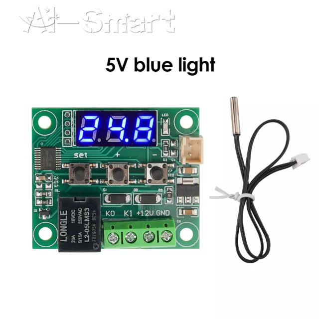 DC 5V W1209 Blue LED Temperature Switch Thermometer Thermostat Controller Sensor