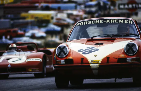 Erwin Kremer Rudi Lins, Kremer Racing, Porsche 911 Osterreichring 1971 Old Photo