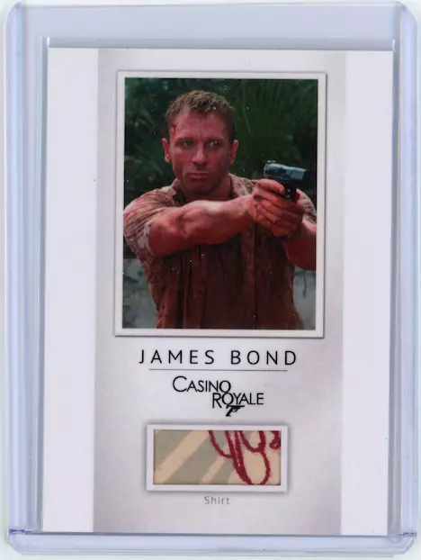 DANIEL CRAIG James Bond Archives Final Edition Shirt Wardrobe Relic #PR22 /200