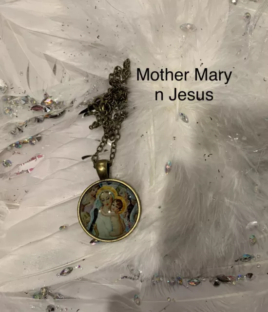 Code 548 Mother Mary infused Necklace Confirmation Holy Communion Catholic Jesus