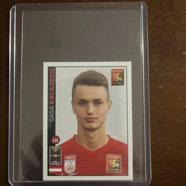 Sasa KALAJDZIC #165 Rookie Sticker Panini AUT Bundesliga 2017/18 RARE MINT