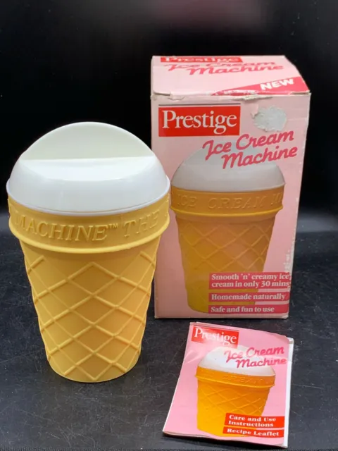 Vintage Boxed Old Prestige Ice Cream Machine Maker