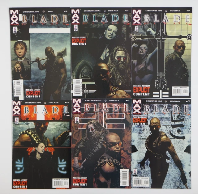Blade #1-6 VF/NM complete series - Marvel MAX - Tim Bradstreet - vampire hunter