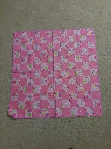 Edredón hecho a mano para niñas