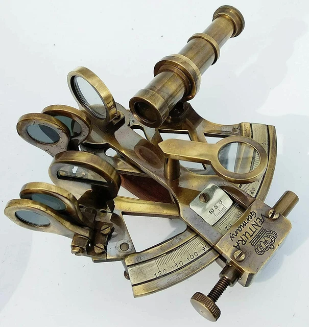 ANCIEN INSTRUMENT ASTROLABE de navigation marine nautique laiton 8 ...
