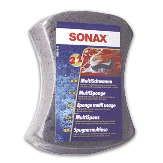 SONAX Spugna Multiuso; Versatile e Assorbente per il Lavaggio dell'Auto; Puli...