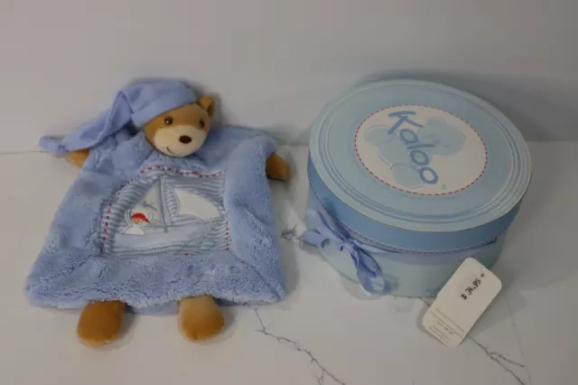 New - rrp $34.95 - Kaloo French designer. Kaloo blue sailor baby comforter