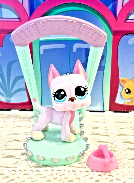 LITTLEST PET SHOP Lps Authentic Pink Great Dane Dog 1022 Accessories 28.88 PicClick AU