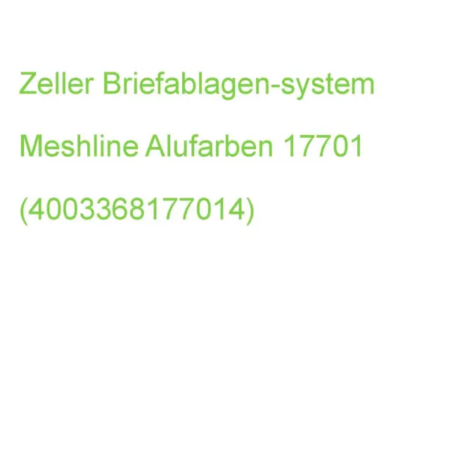 Zeller Briefablagen-system Meshline Alufarben, 3 Fächer 17701 (4003368177014)