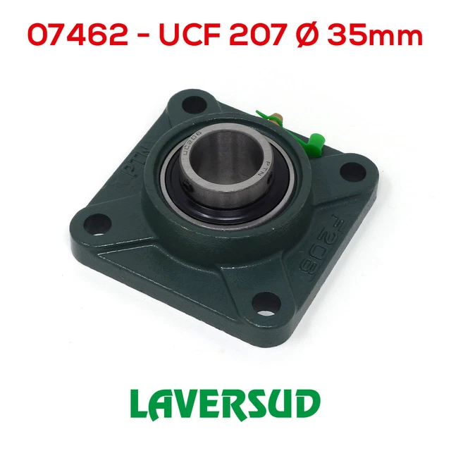 Supporto Cuscinetto UCF 207 In Ghisa Con Flangia Quadra Autoallineante - Per Alberi 35 Mm - Foto 12