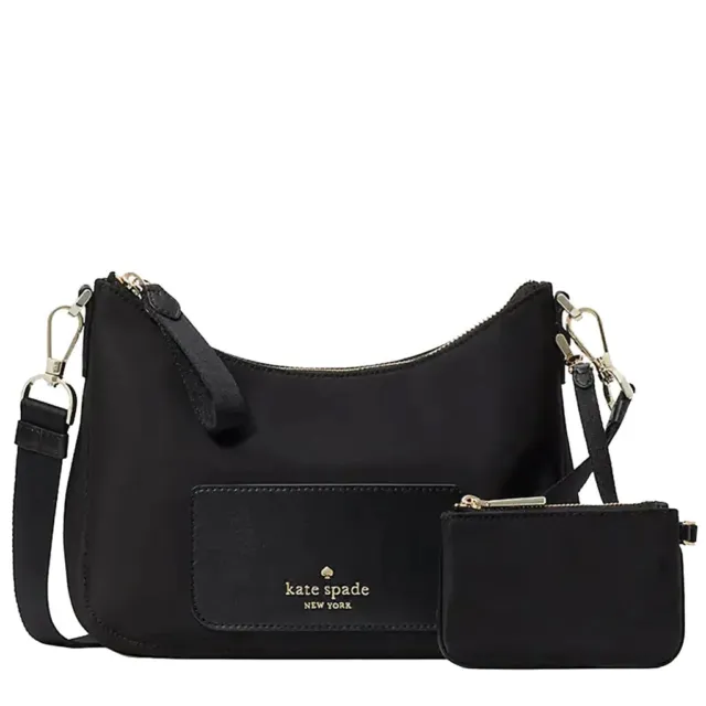 Kate Spade New York Chelsea The Little Better Nylon Crossbody Bag_Black_NWT