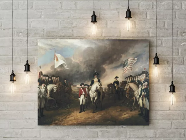 John Trumbull: Surrender of Lord Cornwallis. Fine Art Canvas Wall Art