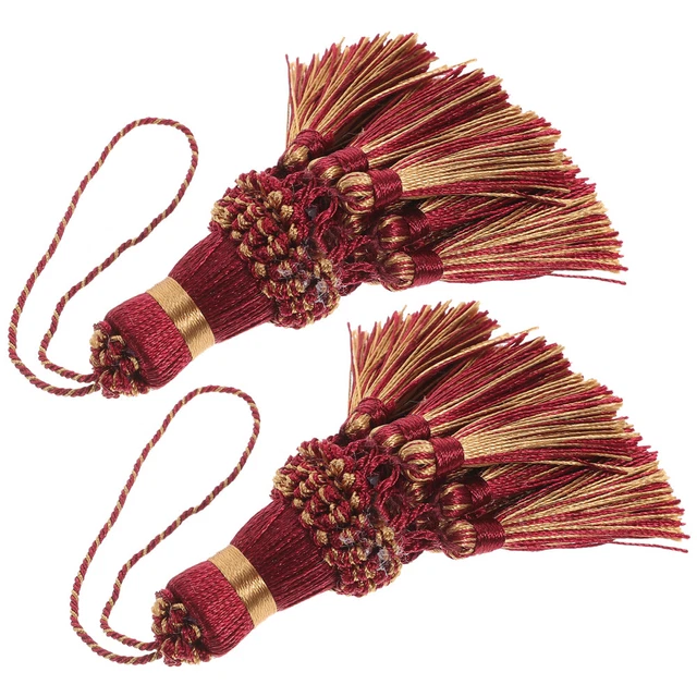2 Pcs car key tassel tassels for tassel bag charm for curtain