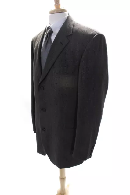 HUGO BOSS MENS Wool Three-Button Woven Blazer Brown Size 42 L $2.99 ...