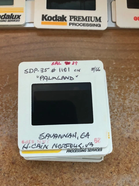 Duplicate Slide SAL #1101 EMD SDP-35 Palmland Seaboard Air Line Savannah GA 1966 2