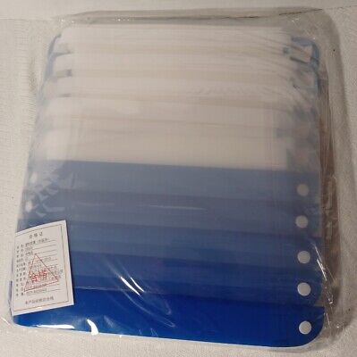 10 Pack Reusable blue  Face Shield Anti Air Dust Cover Unisex Protection