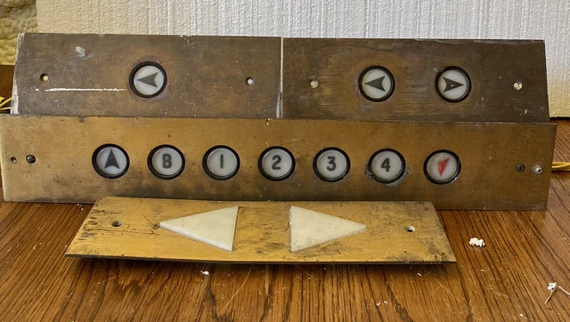 Vintage Elevator Floor Indicator Architectural Salvage Plaque