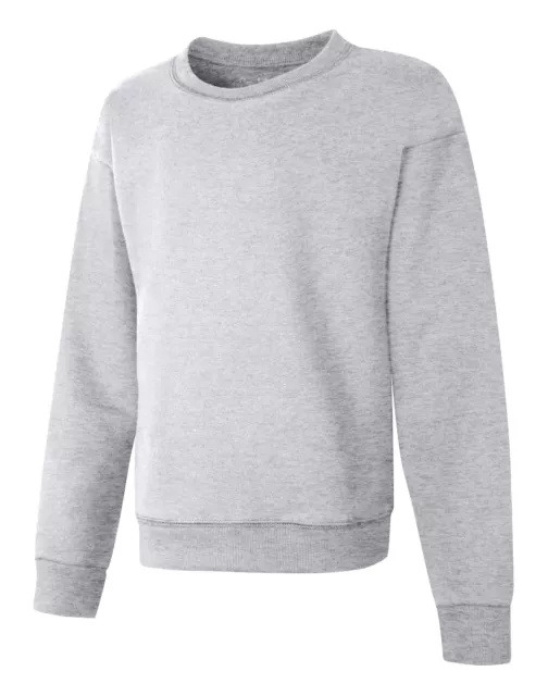Hanes Girls Crewneck Sweatshirt ComfortSoft EcoSmart Long Sleeve Tag-free Warm