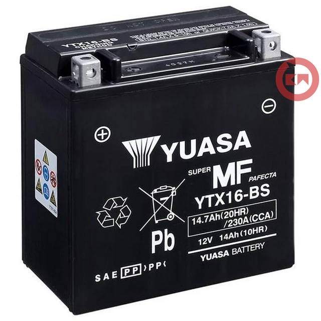YG16-BS Non-DG Nano Gel Battery Poweroad. Alt: YTX16-BS ^ (CYG16BS) main image 0