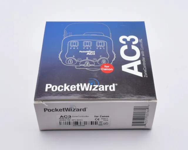 Pocket Wizard AC3 Zone Controller for Canon with Manual Flash Control (#10056)