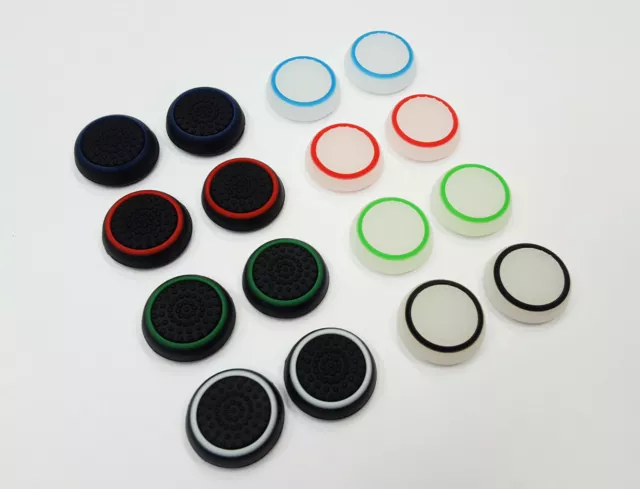 16 x Silicone Thumb Stick Grip Cover Cap for Sony PS4 PS3 Xbox Analog Controller 3