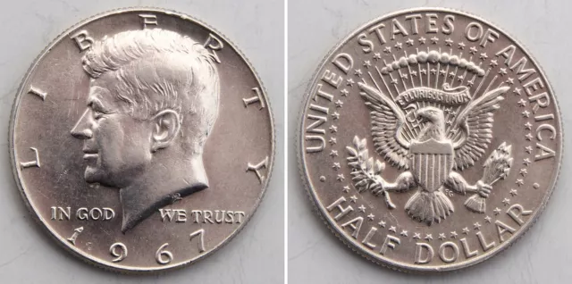 USA 1/2 Dollar 1967 Silber (Kennedy Half)