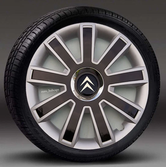 4x15" wheel trims, Hub Caps, Covers to fit Citroen C3,C4,C5,Picasso,Berlingo