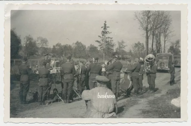 Foto Russland-Feldzug-Musiker bei Orel-Орёл-Soldaten   2.WK  (P10)
