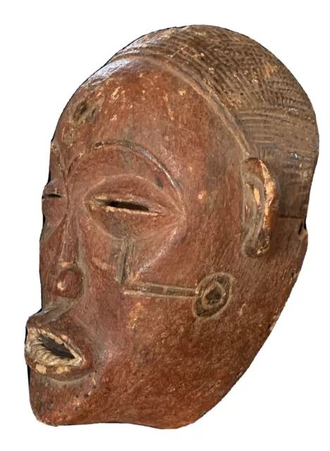 Tribal Art - Ancient African Mask - Maschera Africana Antica Chokwe - RD Congo