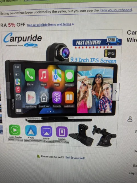 CARPURIDE W903 SMART Multimedia Wireless Carplay Android Auto With Dash  Camera $335.49 - PicClick AU