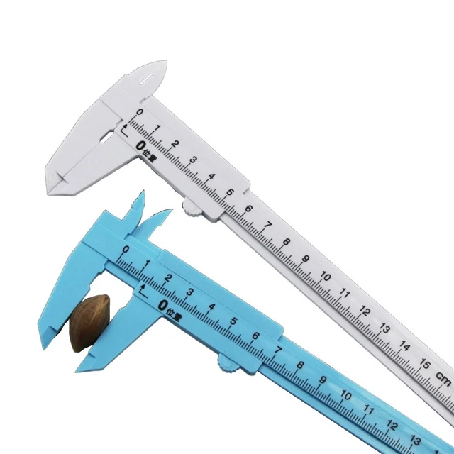 Gioielli Misurazione Calibro Plastica Profondità Altezza 0-150mm Nonio Calibro