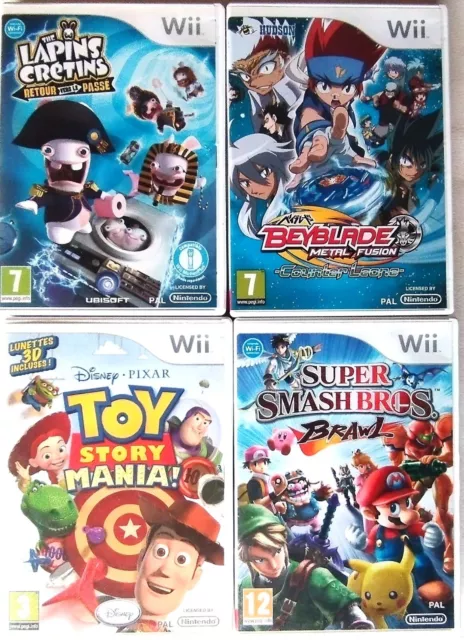 LOT 4 Jeux WII Complet TBE !