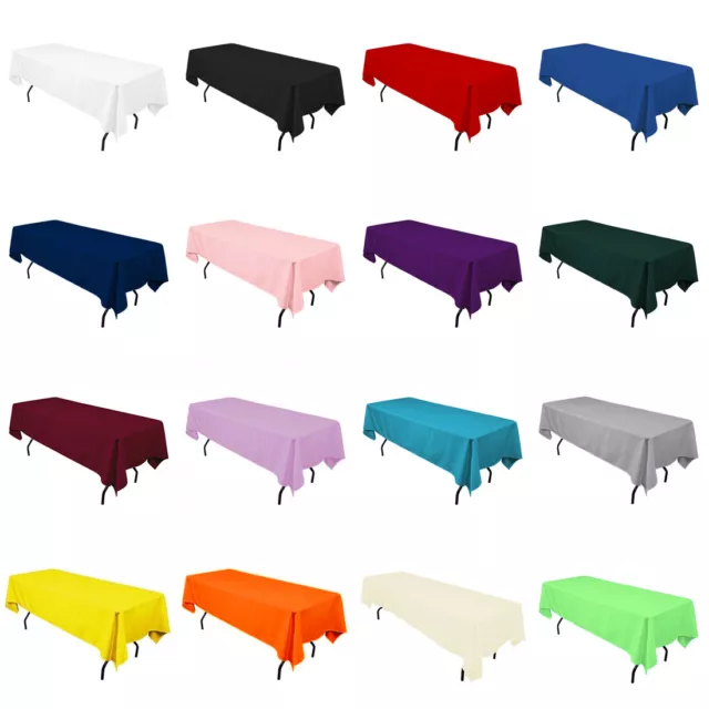 Rectangular Seamless Tablecloth For Hotel Restaurant Wedding Banquet Party