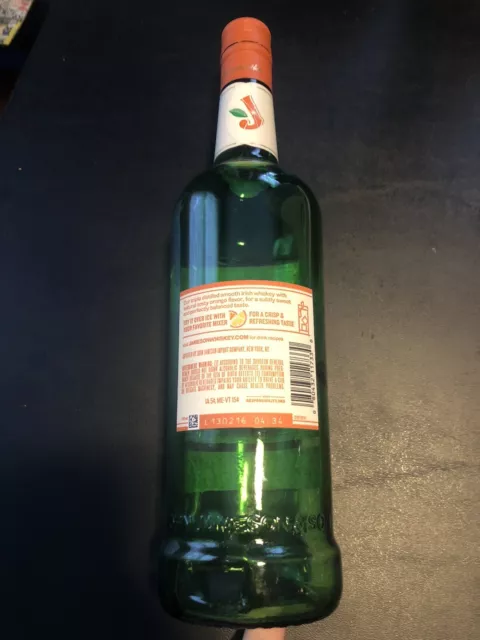 EMPTY Jameson Orange Irish Whiskey Bottle 750 ml Green Glass Craft Ireland 2