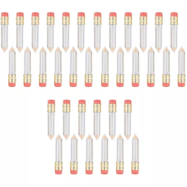 36 un. tubos de brillo labial vacío en forma de lápiz para mujer bálsamo