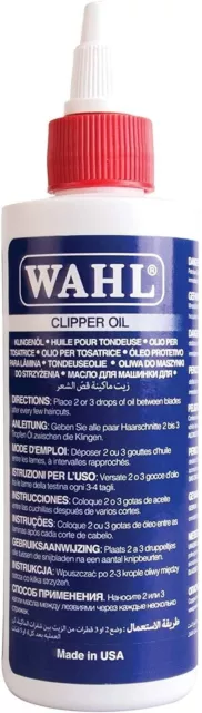 WAHL CLIPPER OIL 3310 ELECTRIC HAIR TRIMMER CLIPPERS SHAVER 118.3ML 4 FL OZ