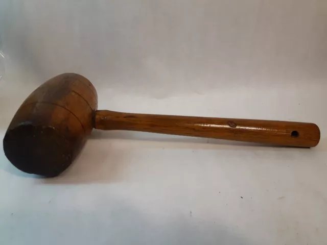 Vintage Filenberg Hecho a Mano Grande Madera Mazo