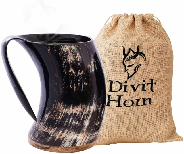 Horn Viking Drinking Beer Mug Genuine Authentic Medieval Tankard Birthday GIFTS