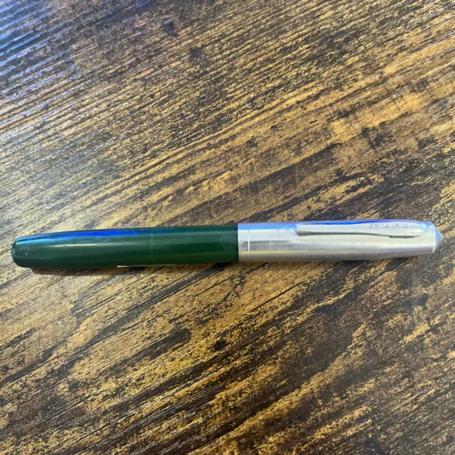 Burnham green fountain pen vintage a45