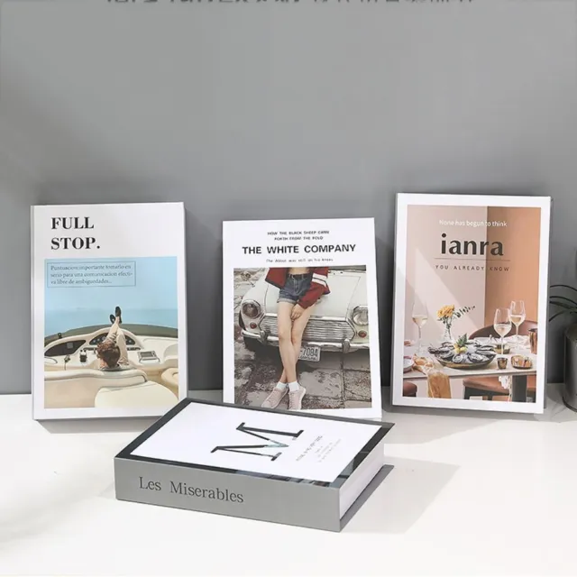 Modern Simulation English Book Foldable Desktop Book Ornaments  Bookcases