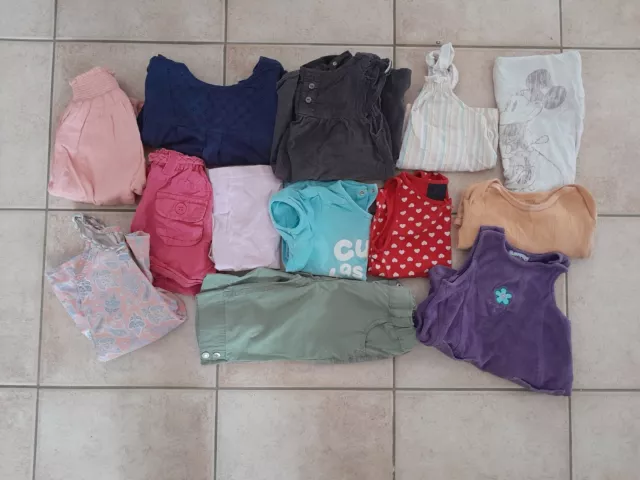 Vêtements bébé fille  été 23/24 mois lot de 13 pièces