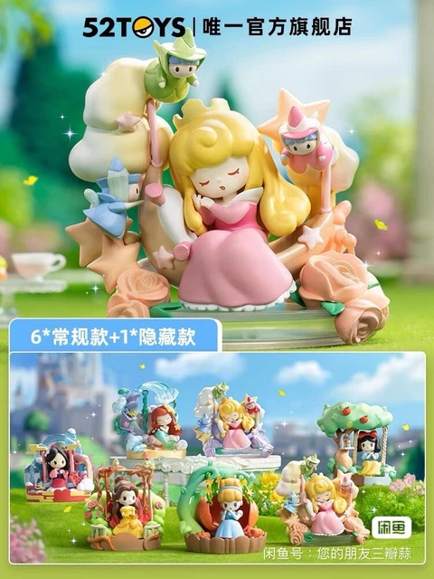 52toys Disney Princess D Baby Ariel Belle Snow White Jasmine Aurora Mulan 茶杯甜心