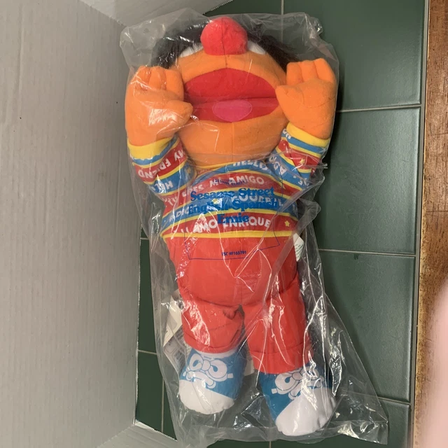 VINTAGE TYCO SESAME Street English Spanish Bilingual Ernie 16 Inch